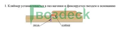 Порядок монтажа вагонки на кляймер Порядок монтажа вагонки на кляймер